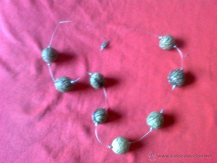 Joyeria: ANTIGUO COLLAR DE PLATA CON SEMILLAS TROPICALES - Foto 1