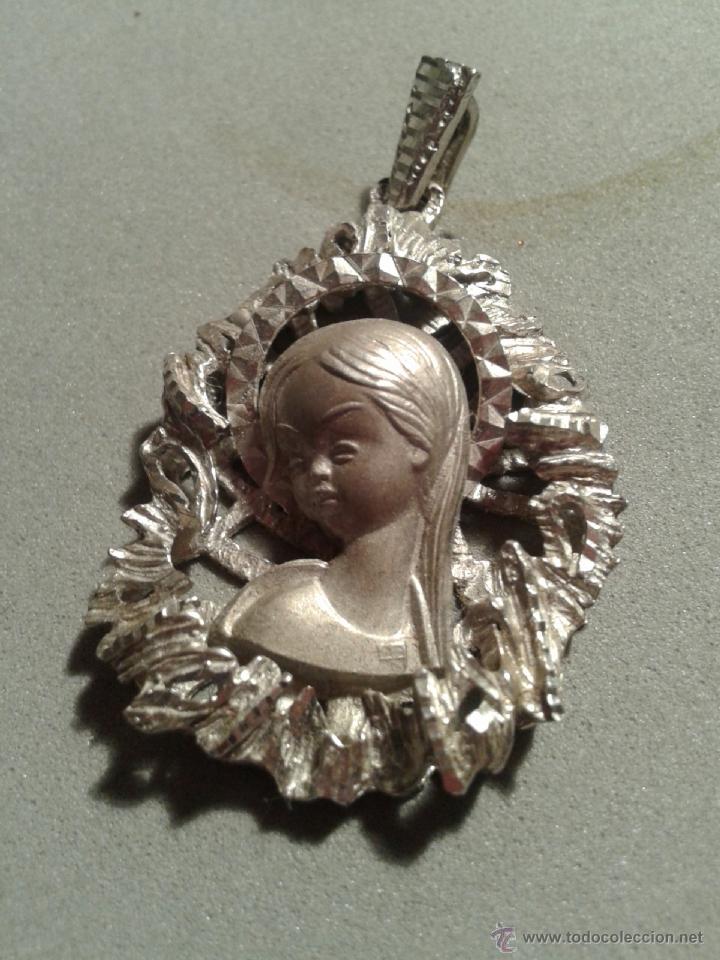 Joyeria: MEDALLA DE PLATA VIRGEN; MARCAS; 3 X 2 CMS. , - Foto 1