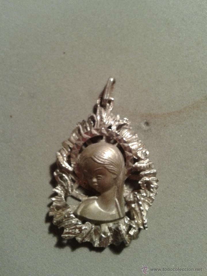 Joyeria: MEDALLA DE PLATA VIRGEN; MARCAS; 3 X 2 CMS. , - Foto 2