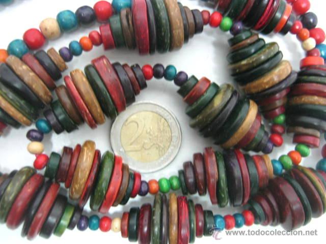 Joyeria: Antiguo collar etnico discos - Foto 2