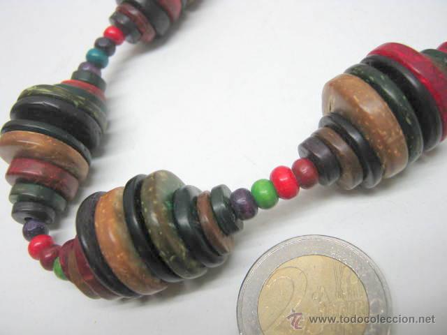 Joyeria: Antiguo collar etnico discos - Foto 3