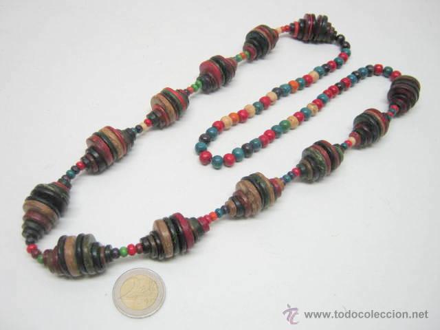 Joyeria: Antiguo collar etnico discos - Foto 4