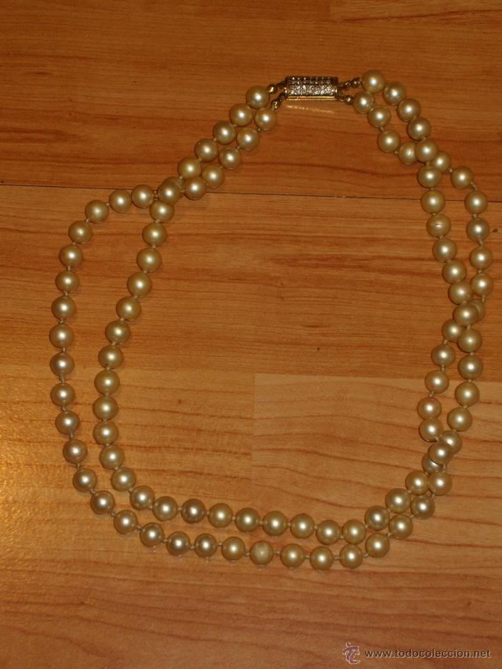 Joyeria: COLLAR 2 HILOS DE PERLAS,A&Ntilde;OS 60. - Foto 2