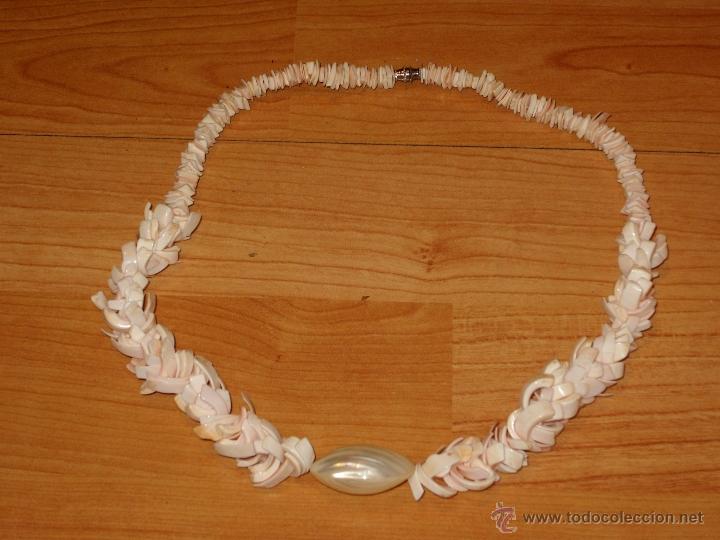 Joyeria: COLLAR DE CONCHAS ROSAS Y NACAR.VINTAGE. - Foto 1