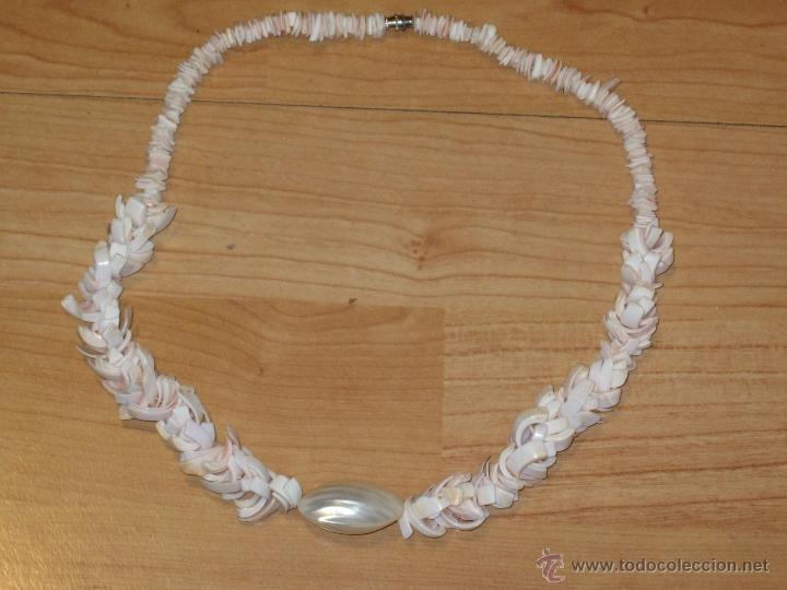 Joyeria: COLLAR DE CONCHAS ROSAS Y NACAR.VINTAGE. - Foto 2