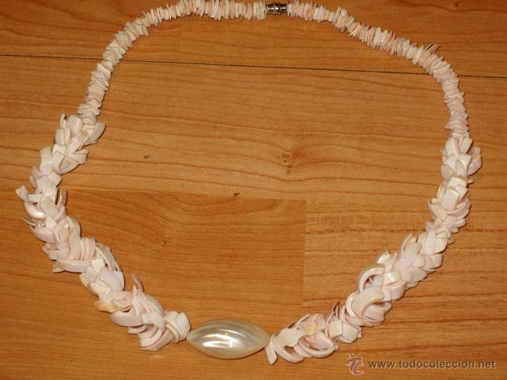 Joyeria: COLLAR DE CONCHAS ROSAS Y NACAR.VINTAGE. - Foto 3