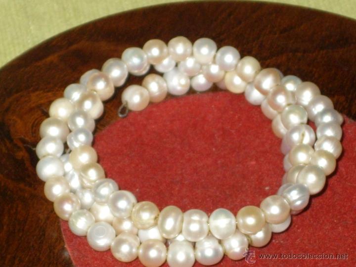 Joyeria: COLLAR GARGANTILLA PULSERA DE PERLAS AJUSTABLE. - Foto 2