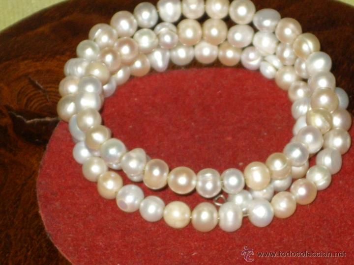 Joyeria: COLLAR GARGANTILLA PULSERA DE PERLAS AJUSTABLE. - Foto 3