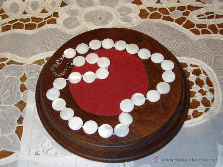 Joyeria: COLLAR DE LENTEJAS DE NACAR.VINTAGE. - Foto 2