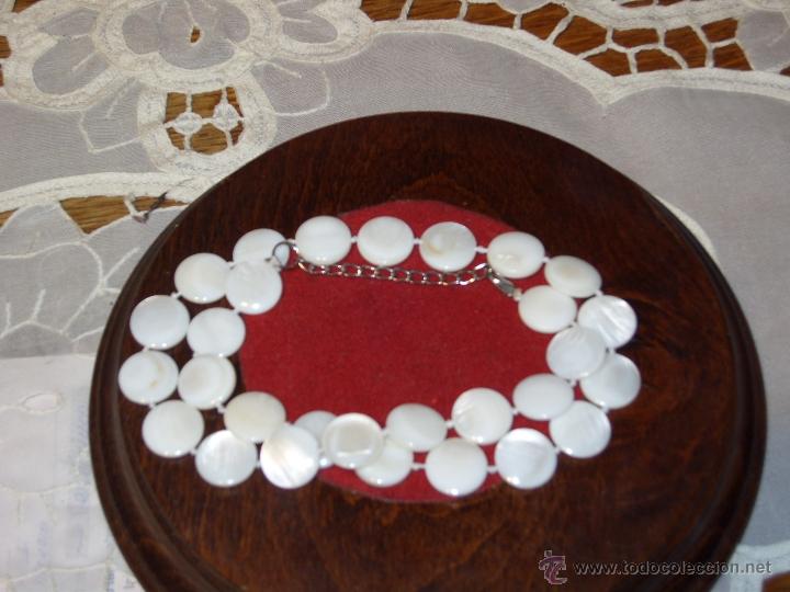 Joyeria: COLLAR DE LENTEJAS DE NACAR.VINTAGE. - Foto 3