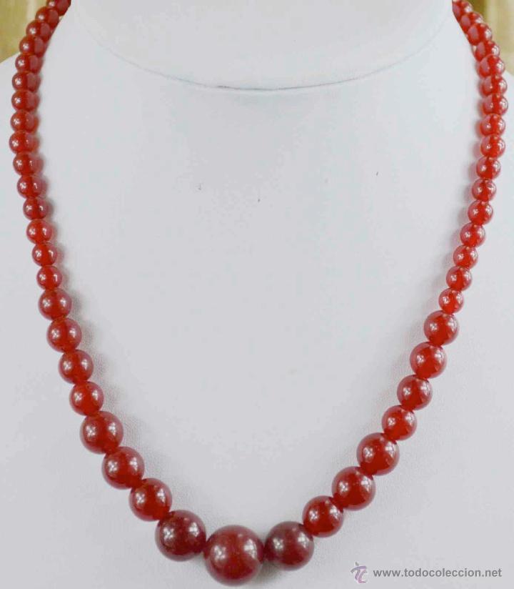 Joyeria: COLLAR DE JADE ROJO NATURAL - Foto 1