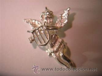 Joyeria: colgante plata angel con arpa - Foto 1