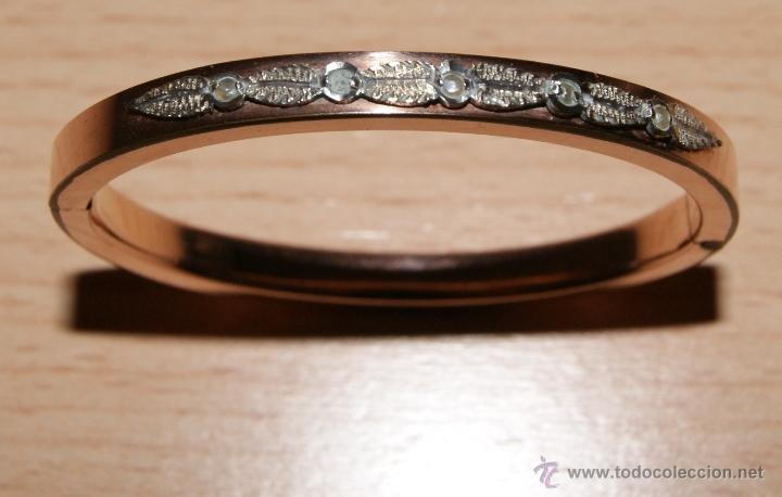 Joyeria: Pulsera de ni&ntilde;a en cobre y plata con incrustaciones. - Foto 2