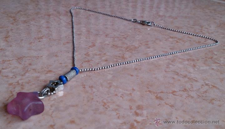 Joyeria: Moderno collar de plata de ley 925 con estrellas colgando . - Foto 2
