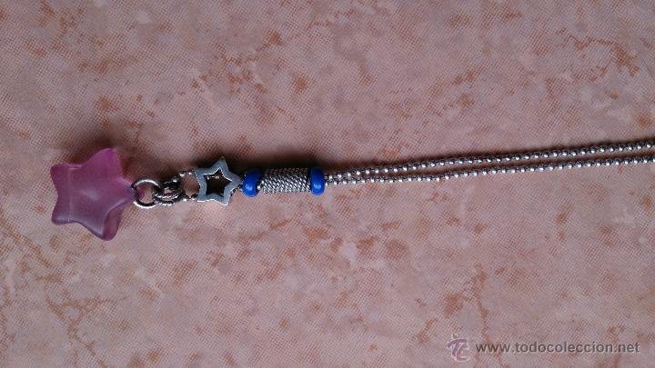 Joyeria: Moderno collar de plata de ley 925 con estrellas colgando . - Foto 6