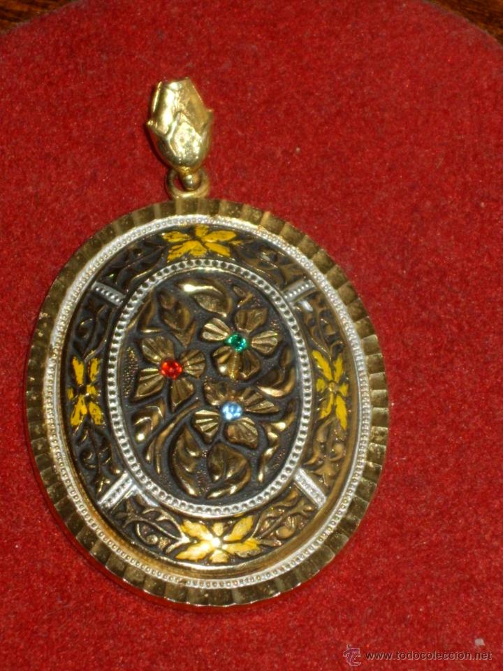 Joyeria: MEDALLON DAMASQUINADO CON CIRCONITAS. - Foto 4