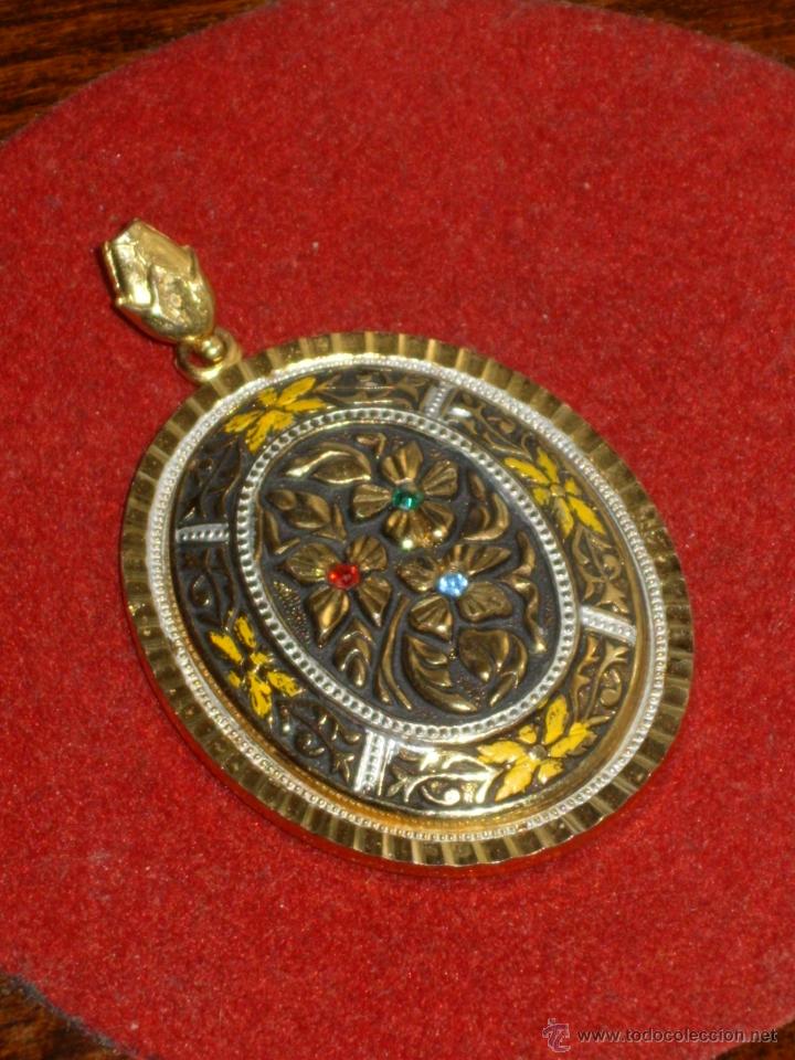 Joyeria: MEDALLON DAMASQUINADO CON CIRCONITAS. - Foto 5