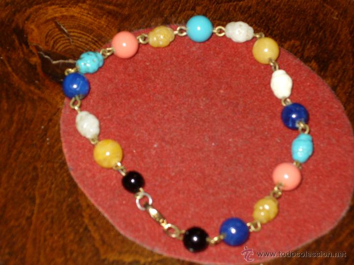 Joyeria: PULSERA DE CUENTAS DE CRISTAL VARIADO,OPALINA.VINTAGE. - Foto 2
