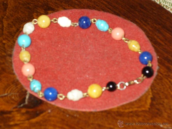 Joyeria: PULSERA DE CUENTAS DE CRISTAL VARIADO,OPALINA.VINTAGE. - Foto 3