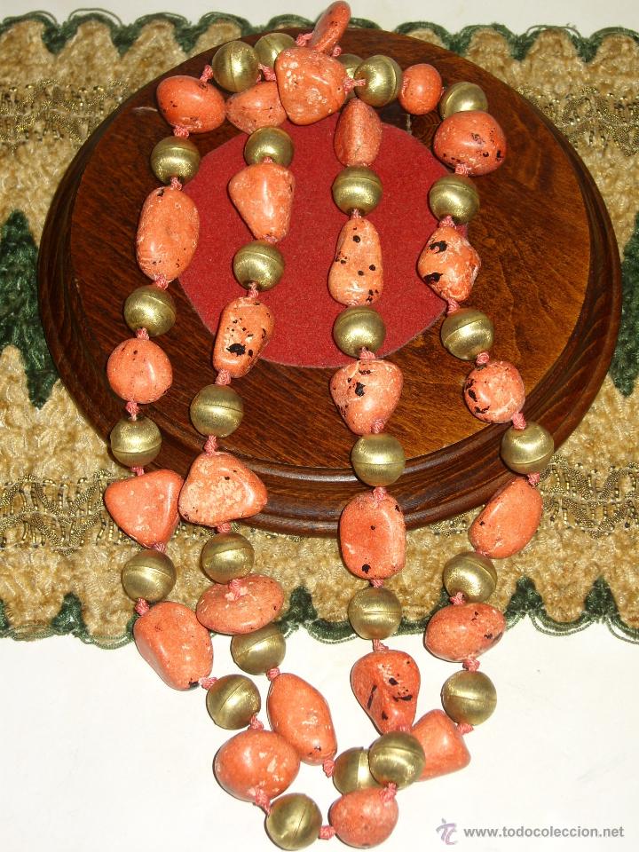Joyeria: COLLAR DE JASPE ROJO.A&Ntilde;OS 70. - Foto 1