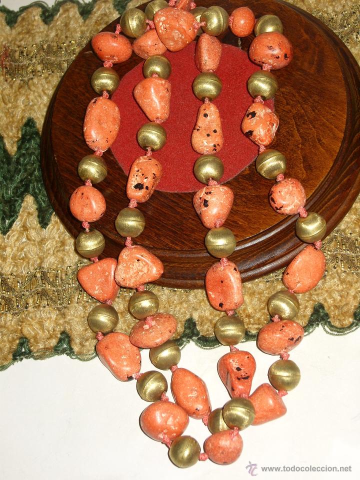 Joyeria: COLLAR DE JASPE ROJO.A&Ntilde;OS 70. - Foto 5