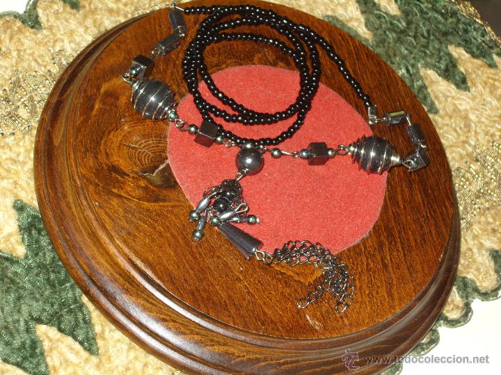Joyeria: COLLAR DE CRISTAL HEMATITA Y ABALORIOS. - Foto 3