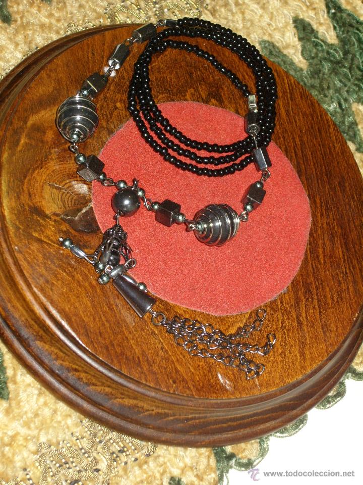 Joyeria: COLLAR DE CRISTAL HEMATITA Y ABALORIOS. - Foto 5