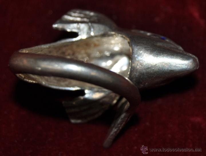 Joyeria: ANILLO DE PLATA Y CON DECORACIONES EN ESMALTE AZUL, EN FORMA DE DELF&Iacute;N - Foto 4