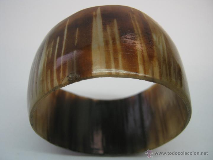 Joyeria: Antigua Pulsera Brazalete asta toro - Foto 2