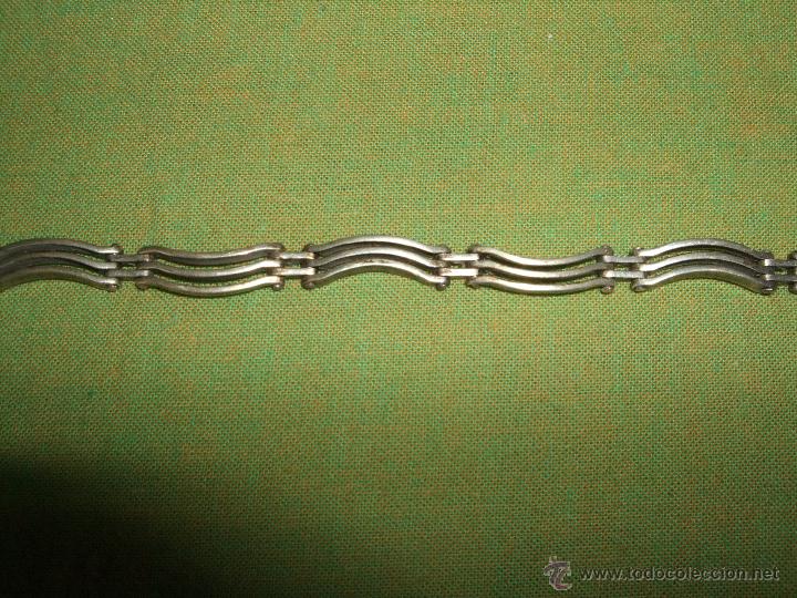Joyeria: VINTAGE PULSERA DE PLATA . BRAZALETE. ONDAS - Foto 1