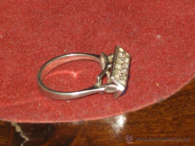 Joyeria: ANILLO DE PLATA CON CIRCONITAS Y LAPISLAZULI. - Foto 4