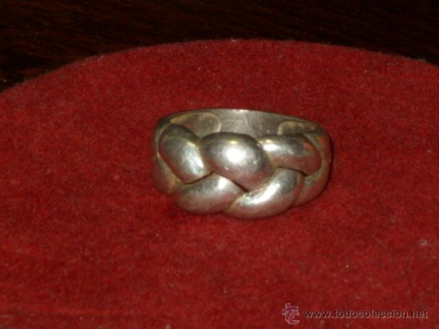 Joyeria: ANILLO TRENZADO DE PLATA 925. - Foto 1