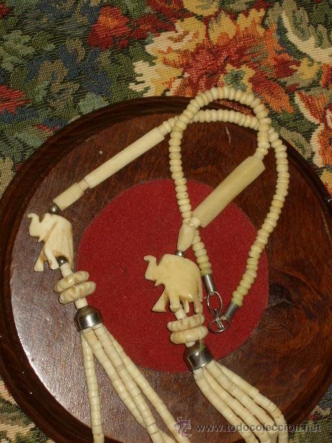 Joyeria: COLLAR LARGO DE HUESO.A&Ntilde;OS 70. - Foto 4
