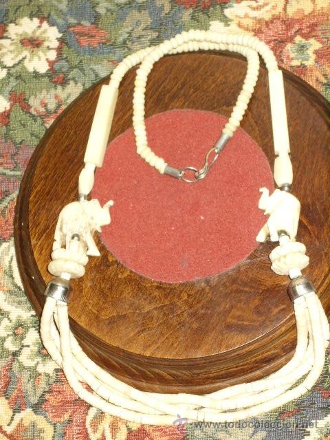 Joyeria: COLLAR LARGO DE HUESO.A&Ntilde;OS 70. - Foto 5