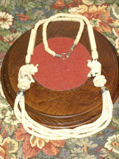 Joyeria: COLLAR LARGO DE HUESO.A&Ntilde;OS 70. - Foto 6