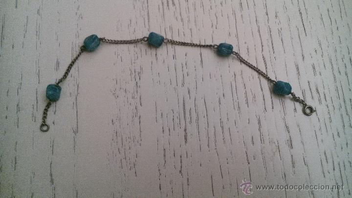 Joyeria: Pulsera Plata con 5 piedras de Crisocola - Foto 1