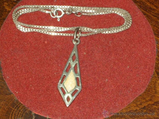 Joyeria: CADENA Y COLGANTE DE PLATA 925. - Foto 1