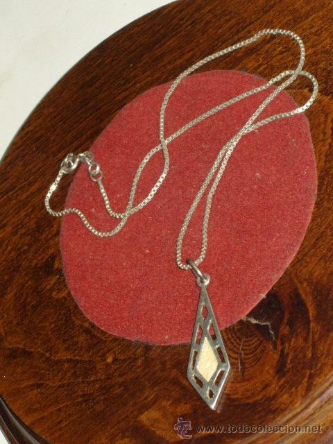 Joyeria: CADENA Y COLGANTE DE PLATA 925. - Foto 2