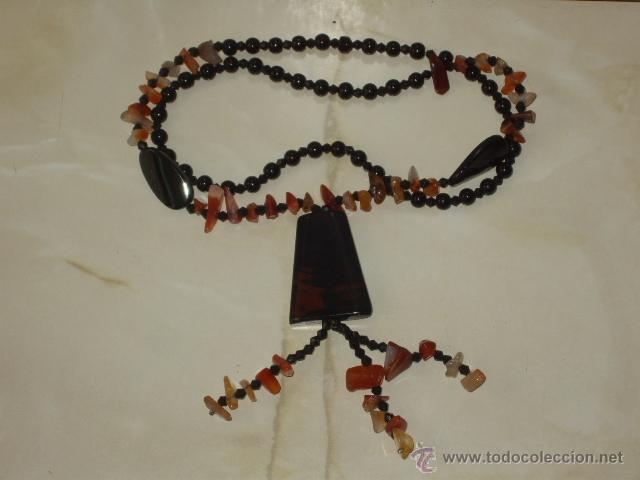 Joyeria: COLLAR DE AGATAS Y ONICE.VINTAGE - Foto 2