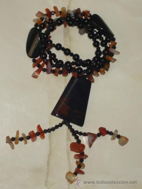 Joyeria: COLLAR DE AGATAS Y ONICE.VINTAGE - Foto 4