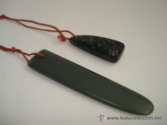 Joyeria: AMULETO ANTIGUO - MALAQUITA Y JADE - Foto 1