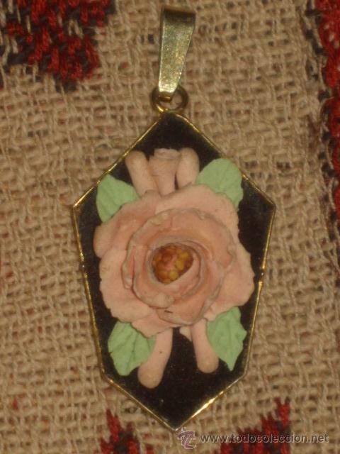 Joyeria: COLGANTE ROSAS HECHO A MANO. - Foto 1