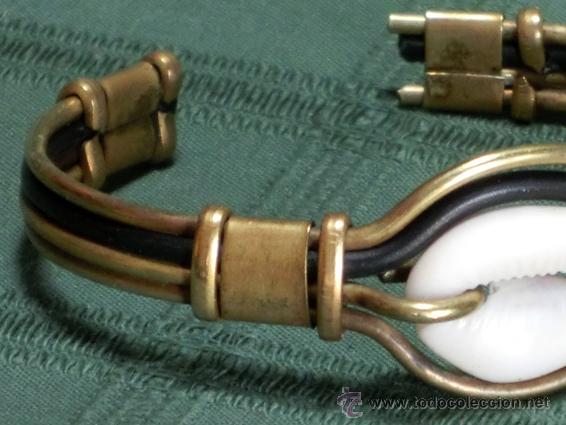 Joyeria: BONITA PULSERA. CONCHA, METAL Y CUERO. ORIGINAL COMPLEMENTO - Foto 5