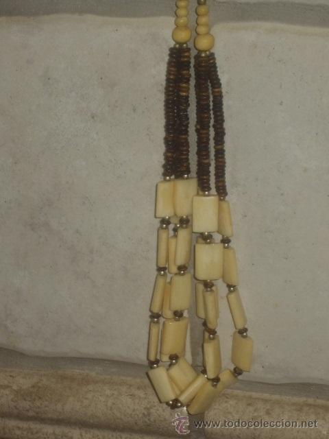 Joyeria: COLLAR DE HUESO Y MADERA.A&Ntilde;OS 70. - Foto 3
