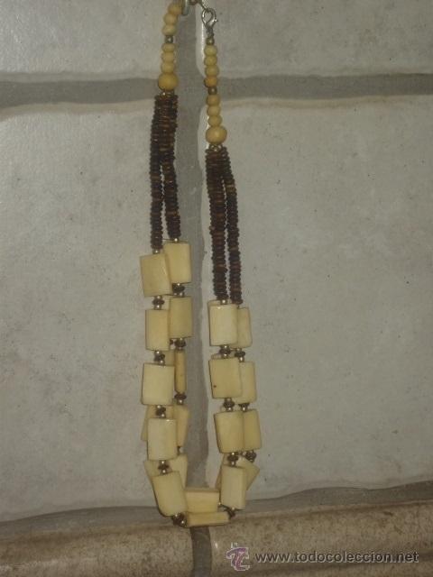 Joyeria: COLLAR DE HUESO Y MADERA.A&Ntilde;OS 70. - Foto 5