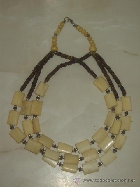 Joyeria: COLLAR DE HUESO Y MADERA.A&Ntilde;OS 70. - Foto 6