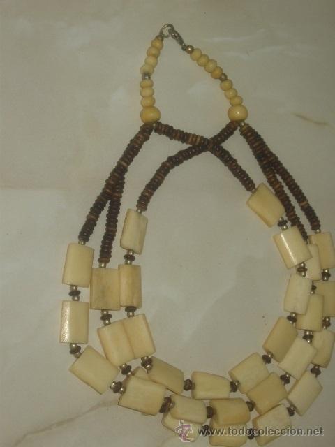 Joyeria: COLLAR DE HUESO Y MADERA.A&Ntilde;OS 70. - Foto 8