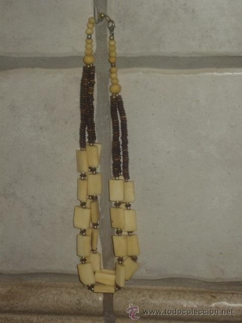 Joyeria: COLLAR DE HUESO Y MADERA.A&Ntilde;OS 70. - Foto 10