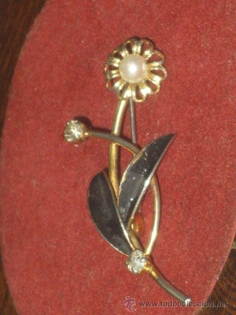 Joyeria: BROCHE CON CIRCONITAS Y PERLA.VINTAGE. - Foto 5