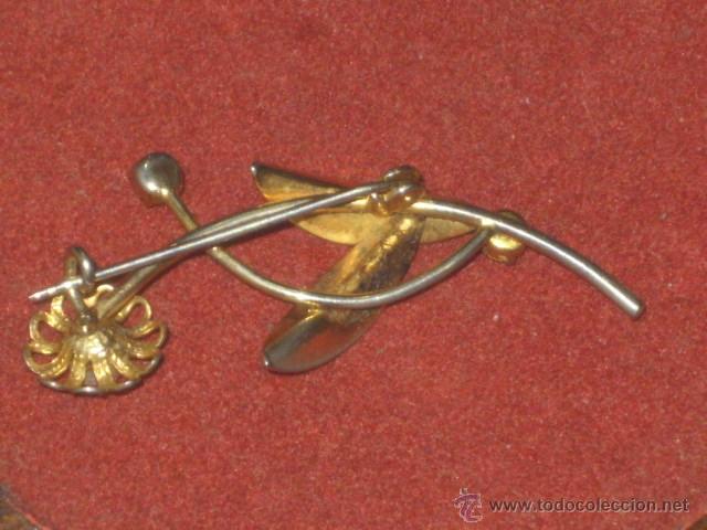Joyeria: BROCHE CON CIRCONITAS Y PERLA.VINTAGE. - Foto 6